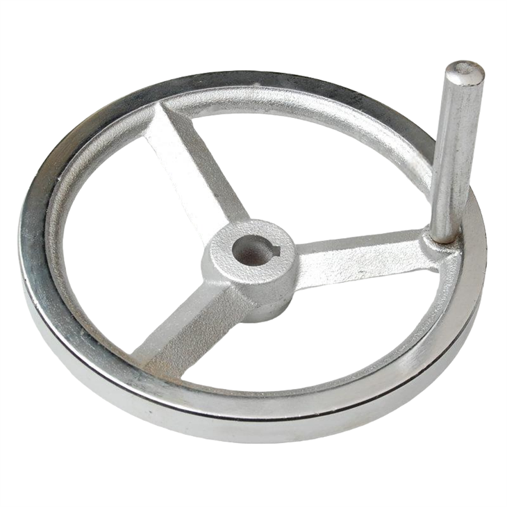 Volante de hierro gris