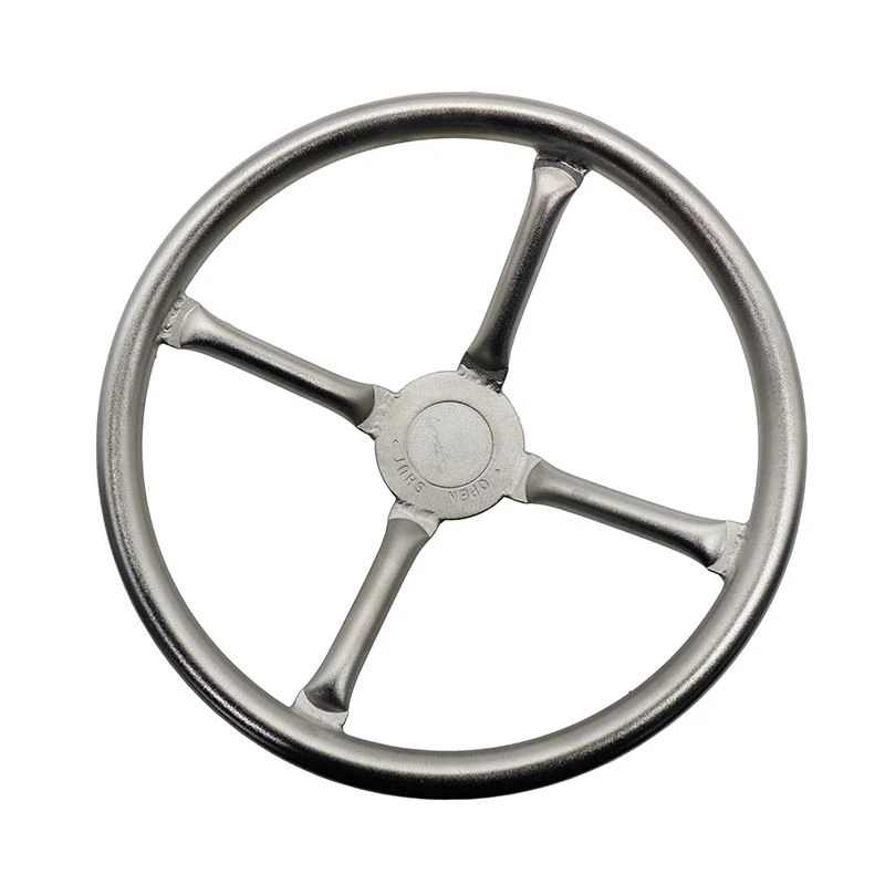 Rueda manual de acero inoxidable